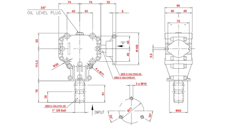 ENGRENAGEM ANGULAR PARA CIRCULAR DIREITA