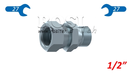 NUT DE RÉGUA HIDRÁULICA DUPLA GIRATÓRIA 1/2