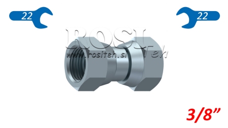 NUT HIDRÁULICO DUPLO GIRATÓRIO 3/8