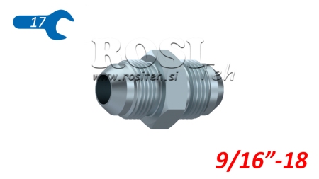 VÁLVULA HIDRÁULICA DUPLA JIC74° 9/16”-18 9/16”-18
