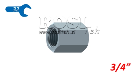 ADAPTADOR HIDRÁULICO FEMEA-FEMEA 3/4