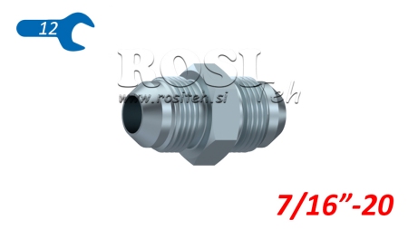 VÁLVULA HIDRÁULICA DUPLA JIC74° 7/16”-20 7/16”-20