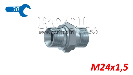 VÁLVULA HIDRÁULICA DUPLA BSP M24X1,5