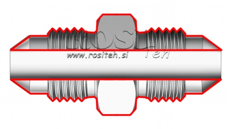 VÁLVULA HIDRÁULICA DUPLA JIC74° 9/16”-18 9/16”-18