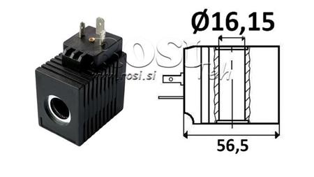 BOBINA ELETROMAGNÉTICA 230V AC - CB12 - fi 16.15mm-52mm 30W