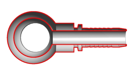 CONEXÃO HIDRÁULICA RNM OLHO DN6-M10X1