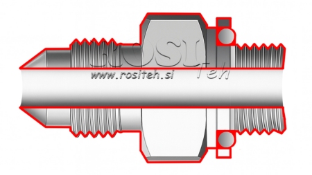 REDUTOR HIDRÁULICO 1 1/16 JIC74°-3/4 GAS