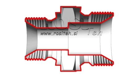REDUTOR HIDRÁULICO BSP 3/8-M18X1,5