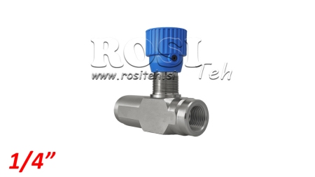 REGULADOR DE FLUXO VRFU - VÁLVULA SILENCIADORA ANTI-RETORNO 1/4 UNIDIRECIONAL - 15LIT