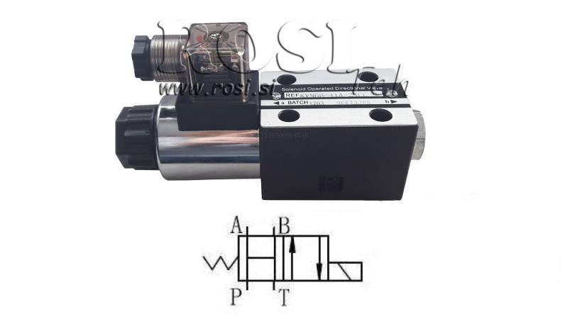 VÁLVULA HIDRÁULICA ELETROMAGNÉTICA CETOP 3 12/24/230V 3B