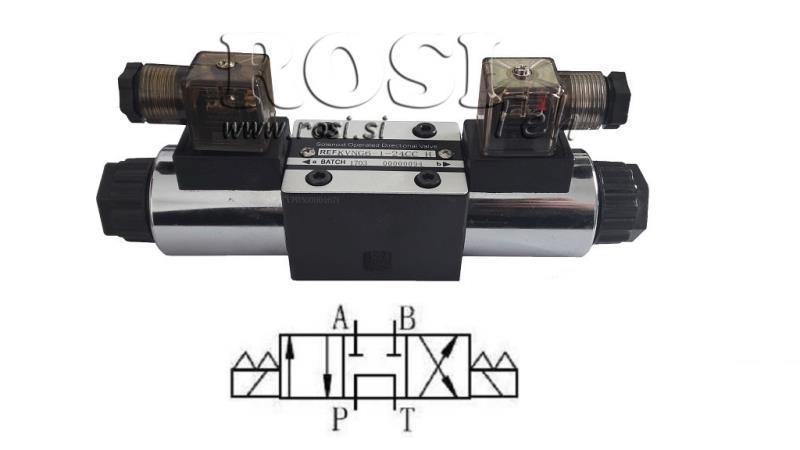 VÁLVULA HIDRÁULICA ELETROMAGNÉTICA CETOP 3 12/24/230V N2