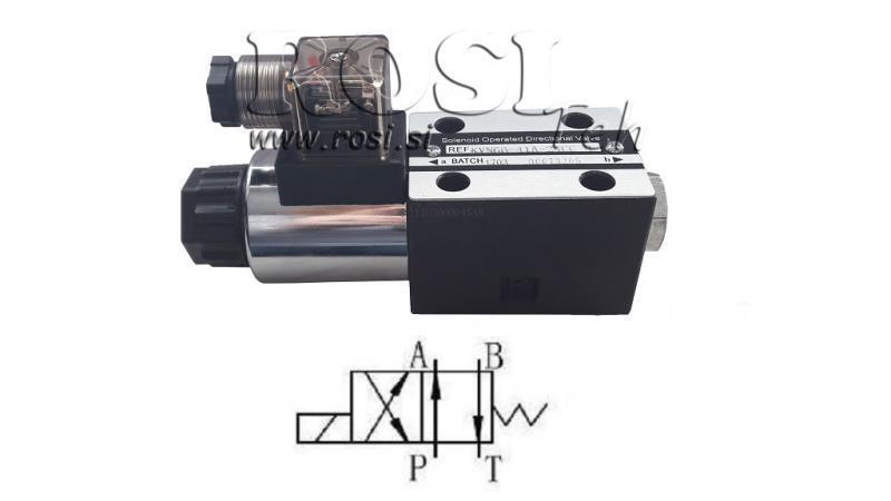 VÁLVULA ELETROMAGNÉTICA HIDRÁULICA CETOP 3 12/24/230V N51A