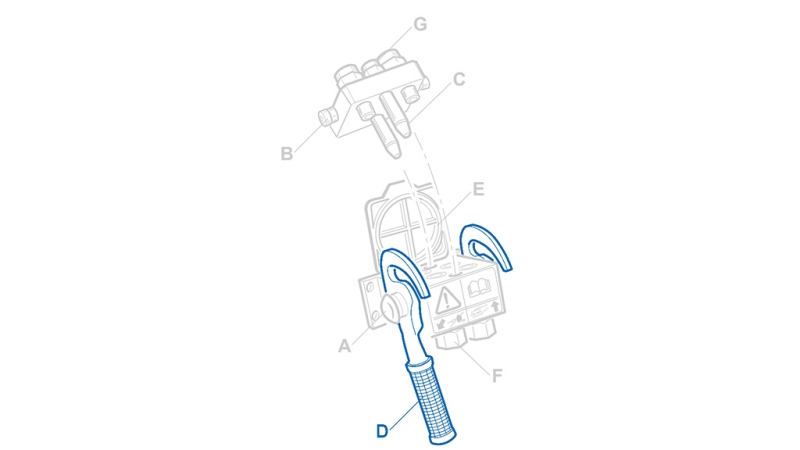 ALAVANCA PARA MULTI-FASTER 2VIAS 1/2 PARTE FIXA