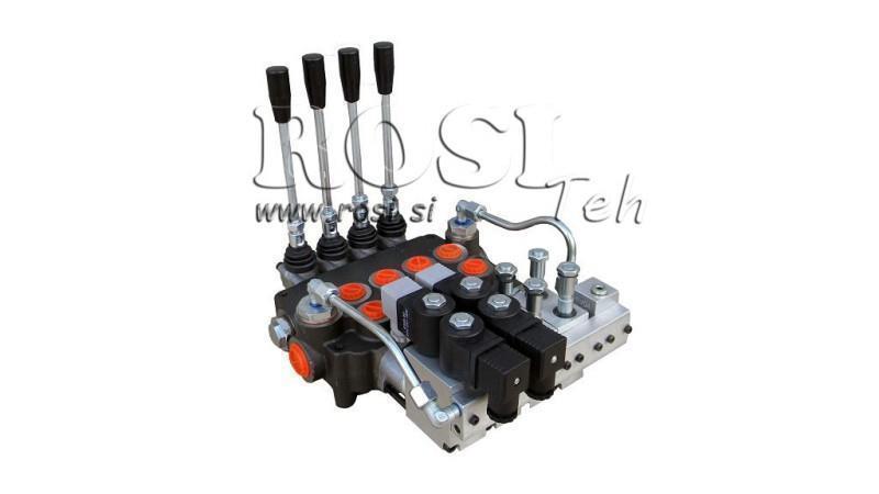VÁLVULA HIDRÁULICA 4xP80 - EO 12V