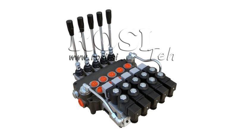 VÁLVULA HIDRÁULICA 5xP80 - EO 12V